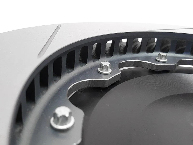 2-Piece Floating Brake Rotors Upgrade Kit | Rear 350mm Slotted • MQBe - Image 4