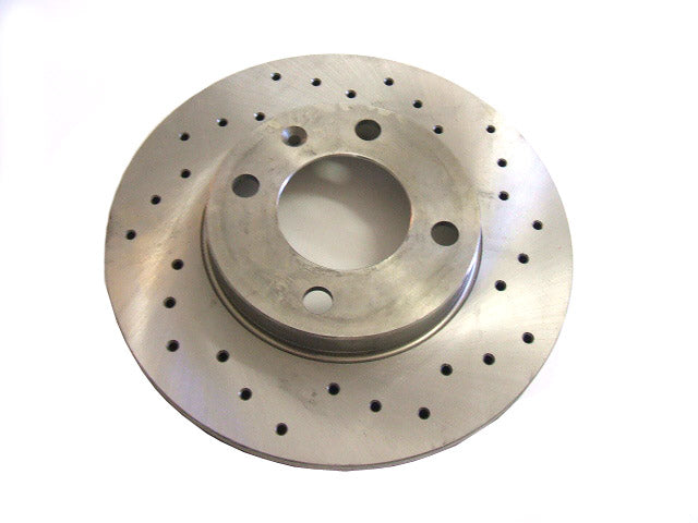 9.4" 4x100 Solid Front Crossdrilled Rotors