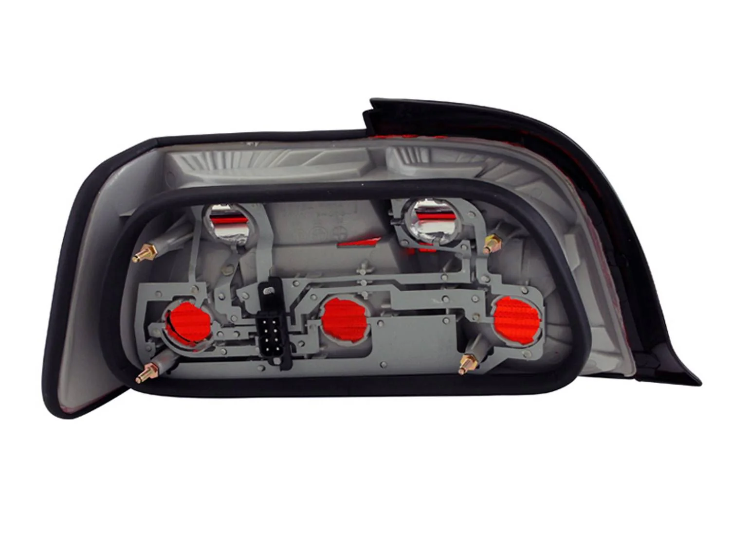 ANZO BMW E36 Coupe/Convertible Red/Clear Taillights - Image 2