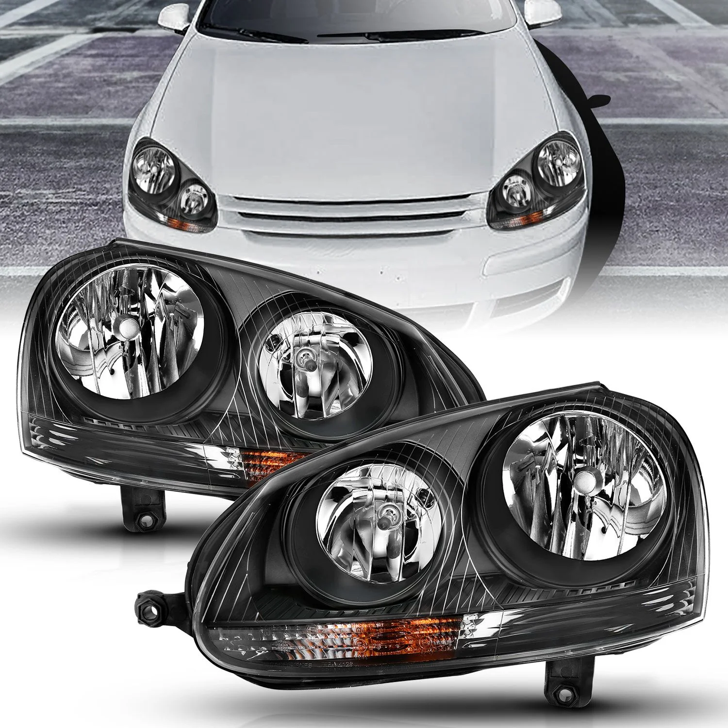 ANZO VW MK5 Jetta/GTI/Rabbit Crystal Headlights