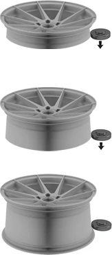 AvantGarde M615 20x10 5x112 et35 - Silver Machined - Image 3