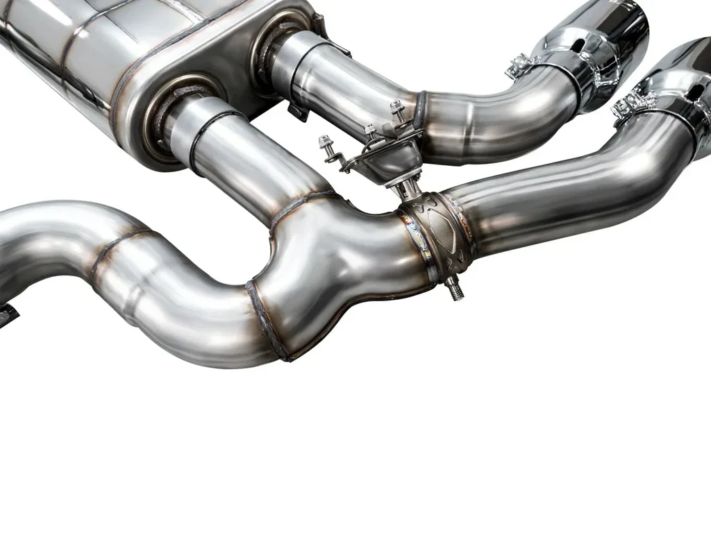 AWE SwitchPath™ Axle-back Exhaust for BMW F97 X3M AWD - Chrome Silver Tips - Image 3