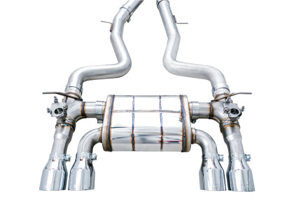 AWE SwitchPath™ Catback Exhaust for BMW F8X M3/M4 - Chrome Silver Tips - Image 2