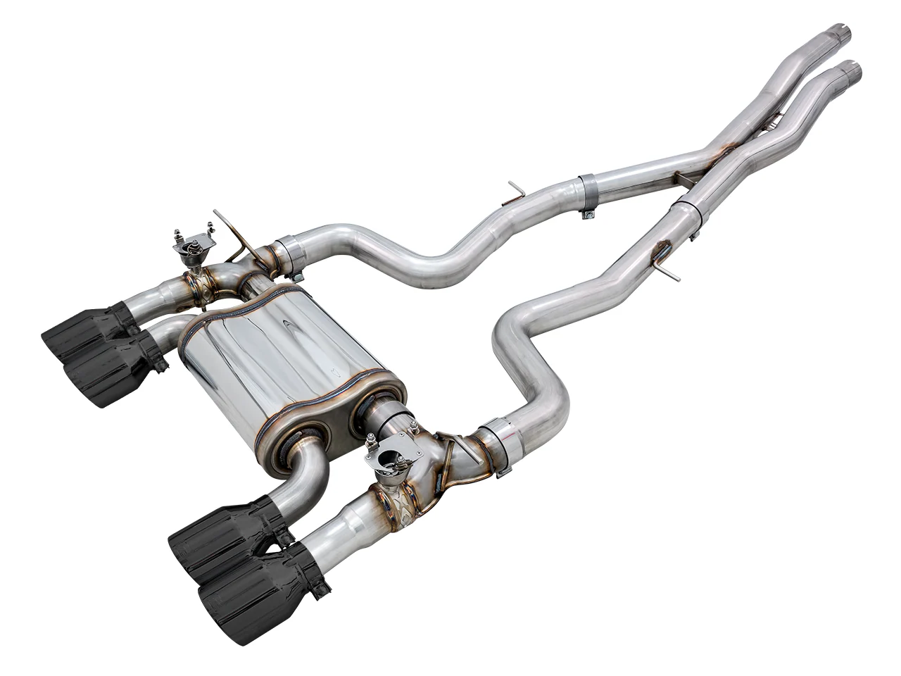 AWE SwitchPath™ Catback Exhaust for BMW F8X M3/M4 - Diamond Black Tips