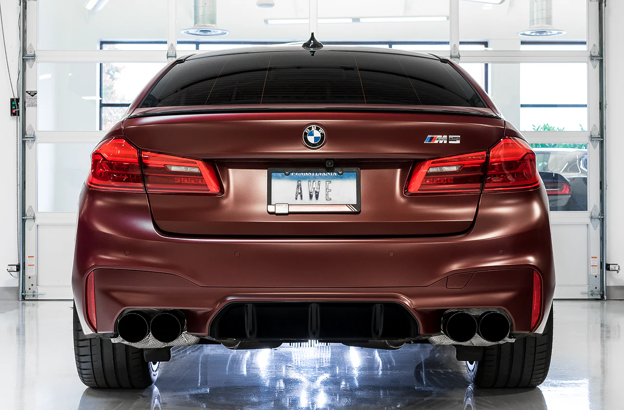 AWE SwitchPath™ Catback Exhaust for BMW F90 M5 - Diamond Black Tips - Image 2