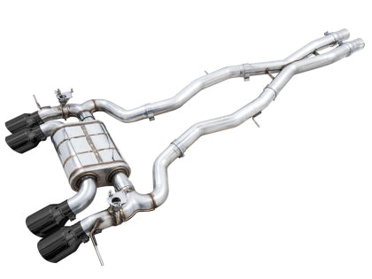 AWE SwitchPath™ Catback Exhaust for BMW G8x M3/M4 - Diamond Black Tips