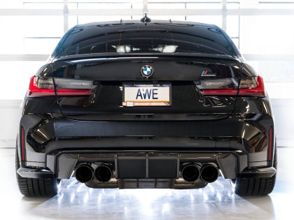 AWE SwitchPath™ Catback Exhaust for BMW G8x M3/M4 - Diamond Black Tips - Image 10