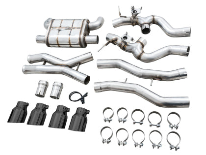 AWE SwitchPath™ Catback Exhaust for BMW G8x M3/M4 - Diamond Black Tips - Image 6