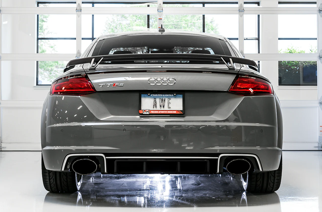 AWE SwitchPath™ Exhaust for Audi MK3 TT RS - Diamond Black RS-style Tips - Image 6