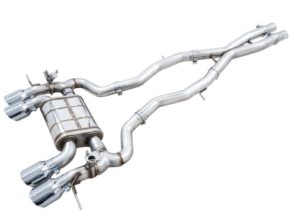 AWE SwitchPath™ Catback Exhaust for BMW G8x M3/M4 - Chrome Silver Tips