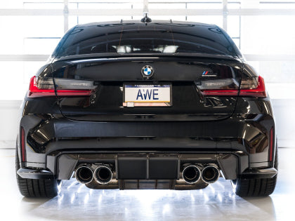 AWE SwitchPath™ Catback Exhaust for BMW G8x M3/M4 - Chrome Silver Tips - Image 10