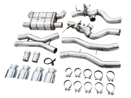 AWE SwitchPath™ Catback Exhaust for BMW G8x M3/M4 - Chrome Silver Tips - Image 6