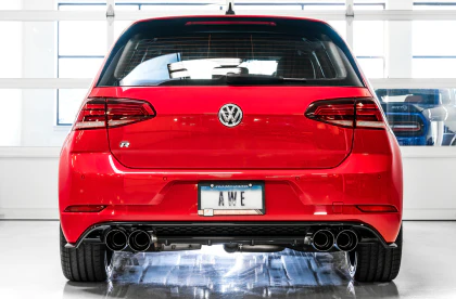 AWE SwitchPath™ Exhaust for VW MK7.5 Golf R - Diamond Black Tips - Image 4