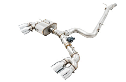 AWE SwitchPath™ Exhaust for VW MK7 Golf R - Chrome Silver Tips