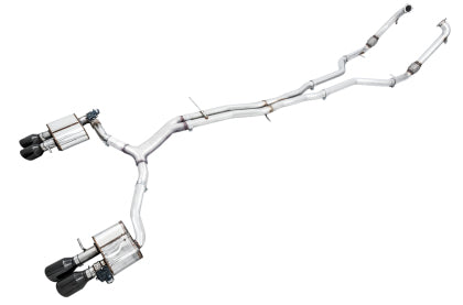 AWE SwitchPath™ Exhaust (Non-Resonated) for Audi B9 S5 Sportback - Diamond Black Tips