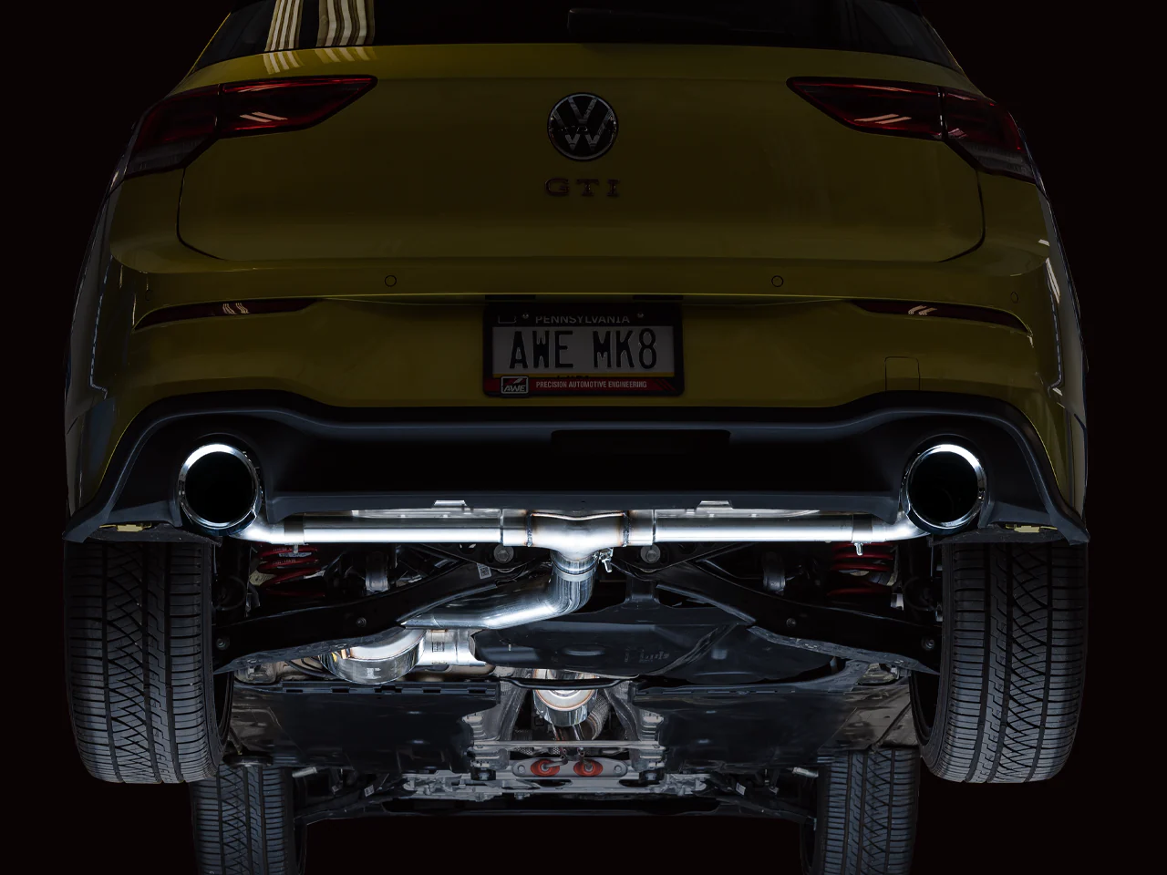 AWE Touring Edition Exhaust for VW MK8 GTI - Chrome Silver Tips - Image 7