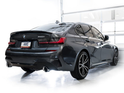 AWE Track Edition Catback Exhaust for BMW G2X 330i/430i - Chrome Silver - Image 3