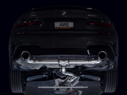 AWE Track Edition Catback Exhaust for BMW G2X 330i/430i - Chrome Silver - Image 7