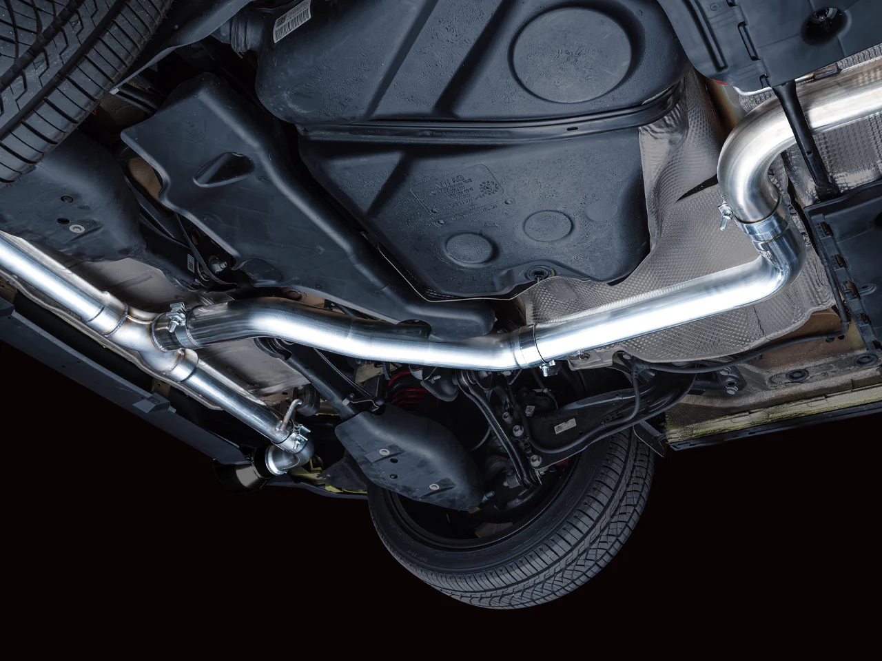 AWE Track Edition Exhaust for VW MK8 GTI - Diamond Black Tips - Image 17