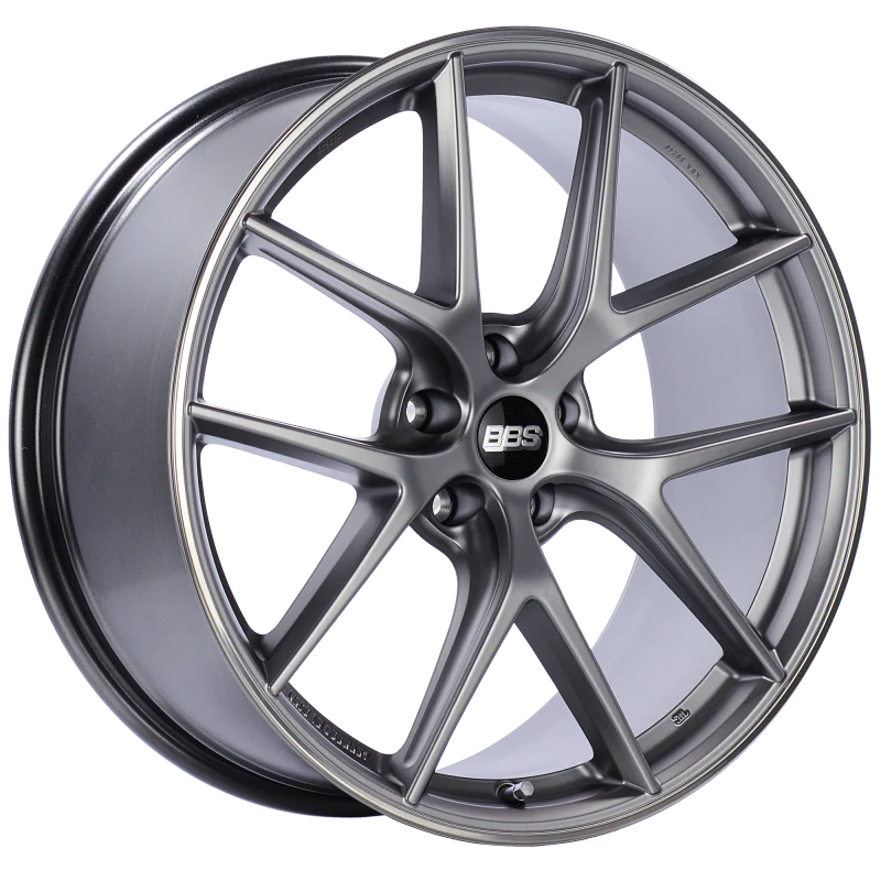 BBS CI-R 20x10 5x112 ET45 Platinum Silver Polished Rim Protector Wheel -82mm PFS/Clip Required