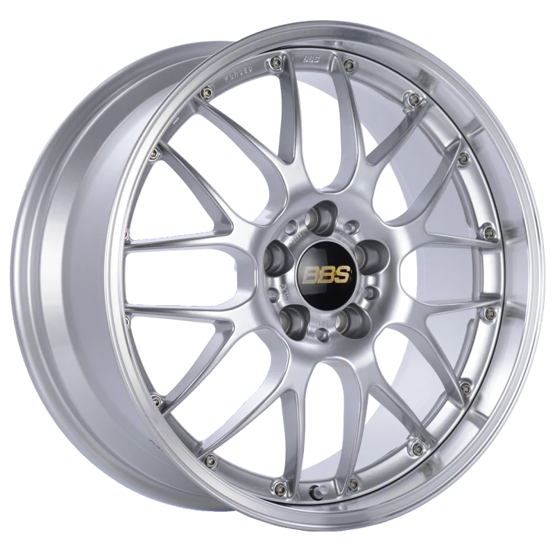BBS RS-GT 18x8 5x130 ET50 CB71.6 Diamond Silver Center Diamond Cut Lip Wheel