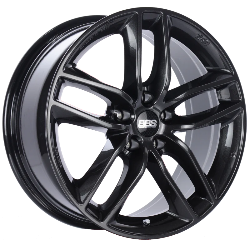 BBS SX 17x7.5 5x112 ET45 Crystal Black Wheel -82mm PFS/Clip Required