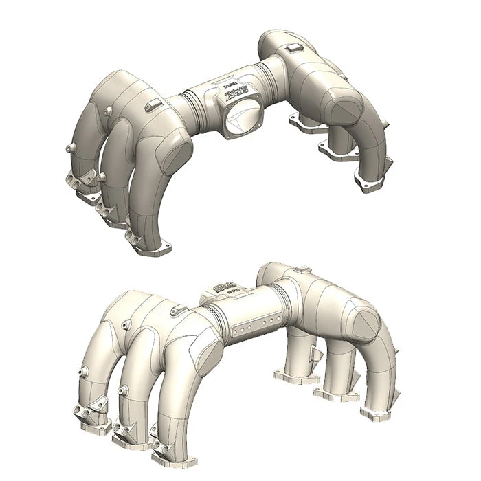 SPA TURBO Cast Aluminum Intake Manifold and Plenum upgrade for Porsche 911 997.1 Turbo/GT2 - 12 injectors - Image 9