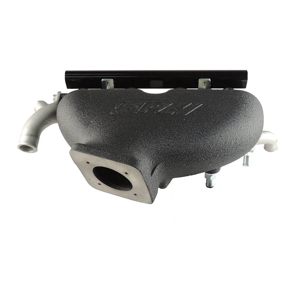 SPA TURBO Cast Aluminum Intake Manifold for longitudinal VW/AUDI 1.8T with 4 injectors Fuel Rail Kit (OEM throttle) Black - PRE SALE - Image 4