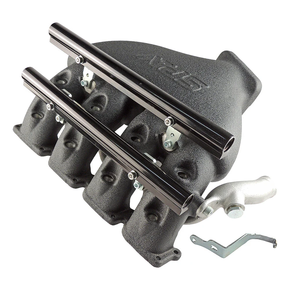 SPA TURBO Cast Aluminum Intake Manifold for longitudinal VW/AUDI 1.8T with 8 injectors Fuel Rail Kit (OEM throttle) Black - PRE SALE