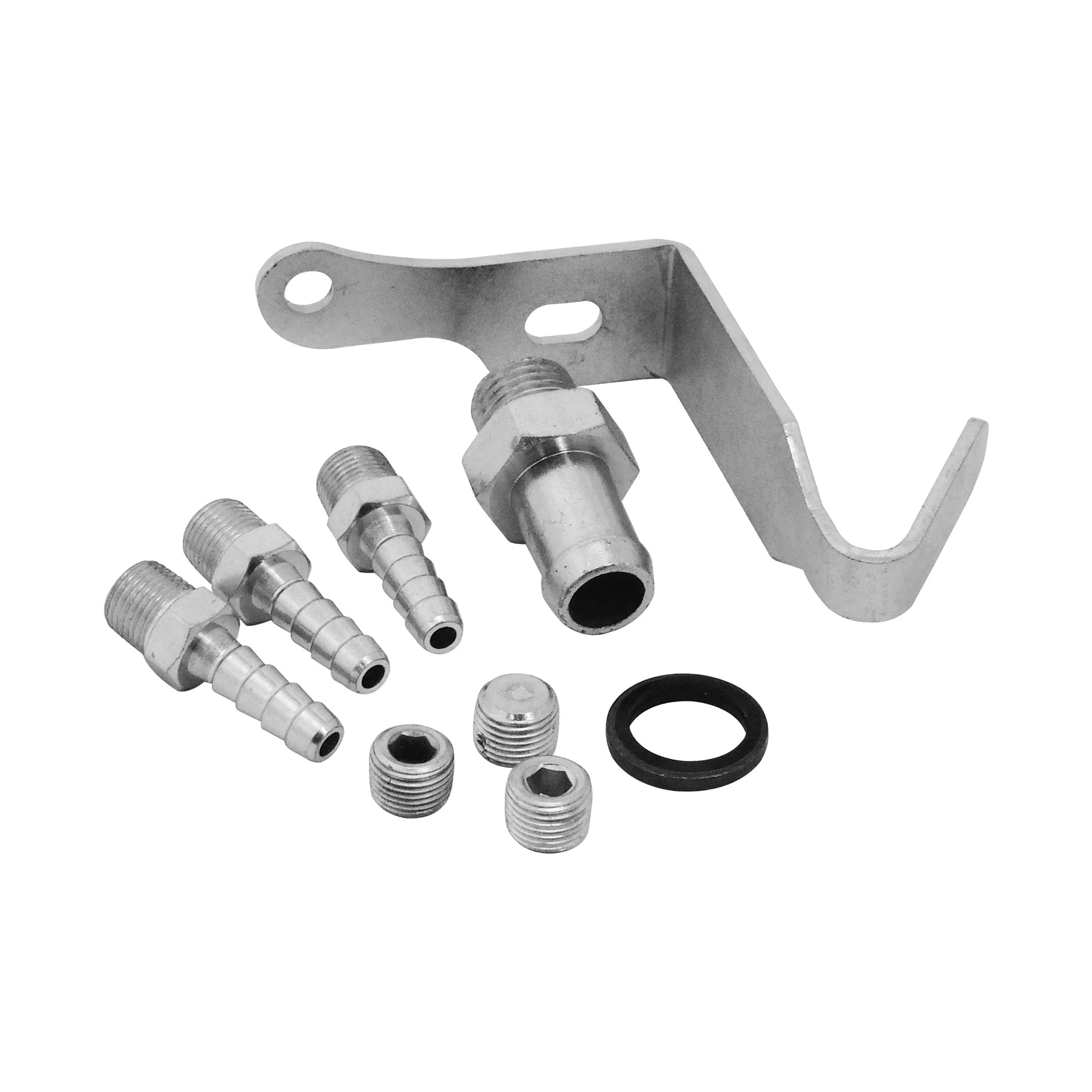 SPA TURBO Cast Aluminum Intake Manifold for transverse VW/AUDI 1.8T with 4 injectors Fuel Rail Kit (right side OEM throttle) - Black - Image 5