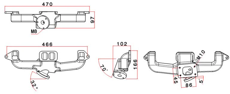 SPA TURBO Chevy II 153 CID Vortec 3.0L T3 Turbo Exhaust Manifold + 0-30 PSI adjustable FMU - Image 15