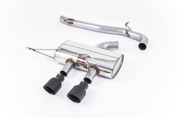 Milltek VW MK6 Golf R Cat-back Exhaust System (Non-Resonated) w/ Cerakote Black Tips