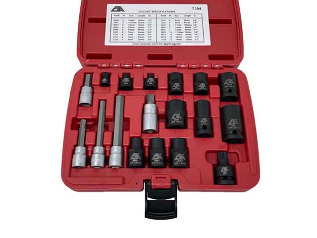 CTA Tools Socket Set - 18-piece Brake Caliper Socket Set