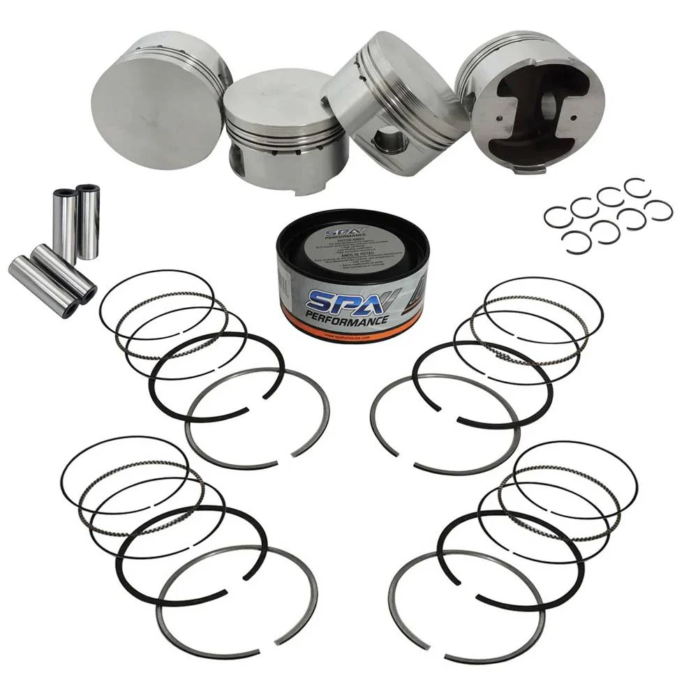SPA TURBO Forged flat top piston and rings set 83.5mm VW ABA 2.0L 8V