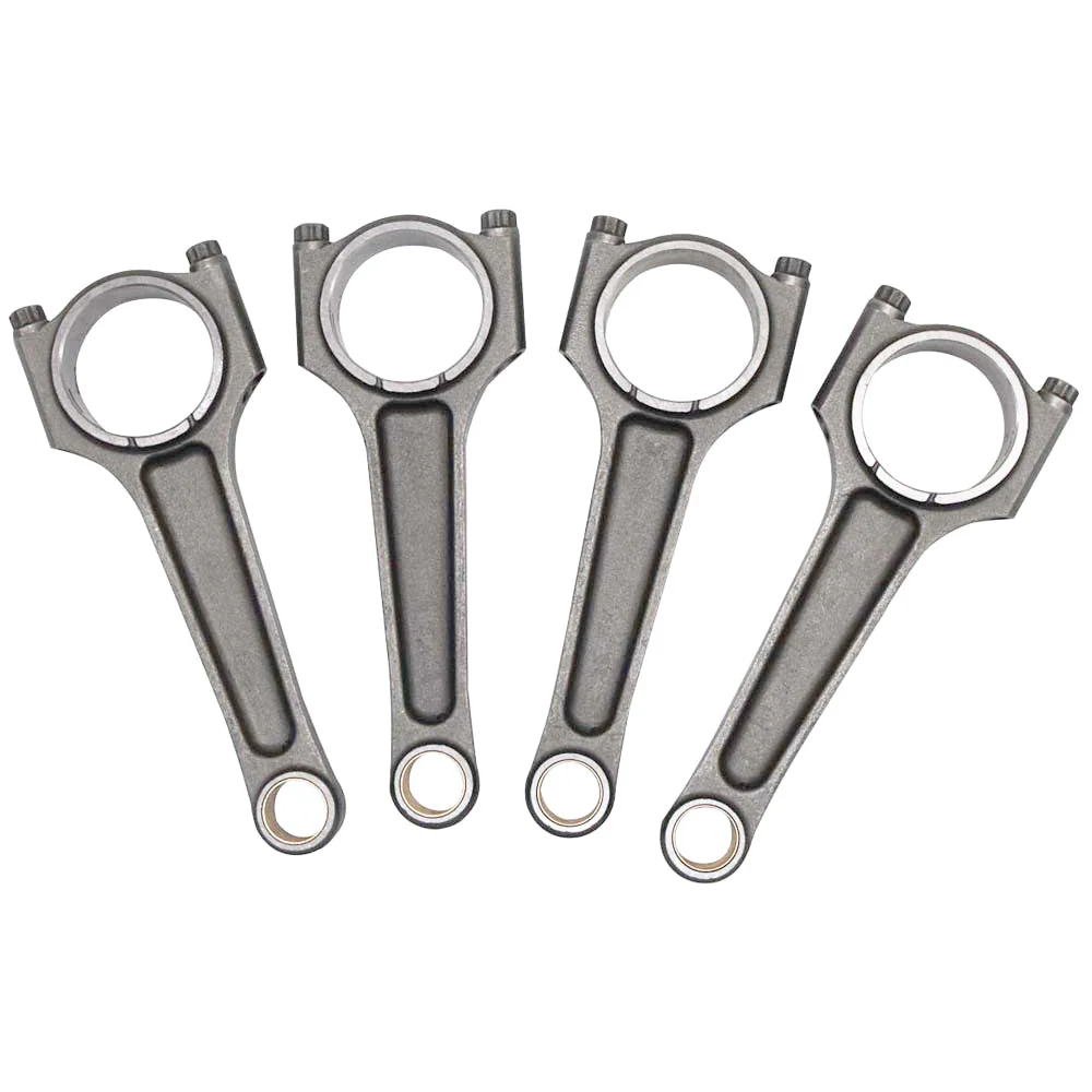 SPA TURBO Forged flat top piston and rings set 83.5mm VW ABA 2.0L 8V + VW 159mm x 20mm High Performance Steel Basic Connecting Rod set 3/8" bolt (1000hp) - Image 2