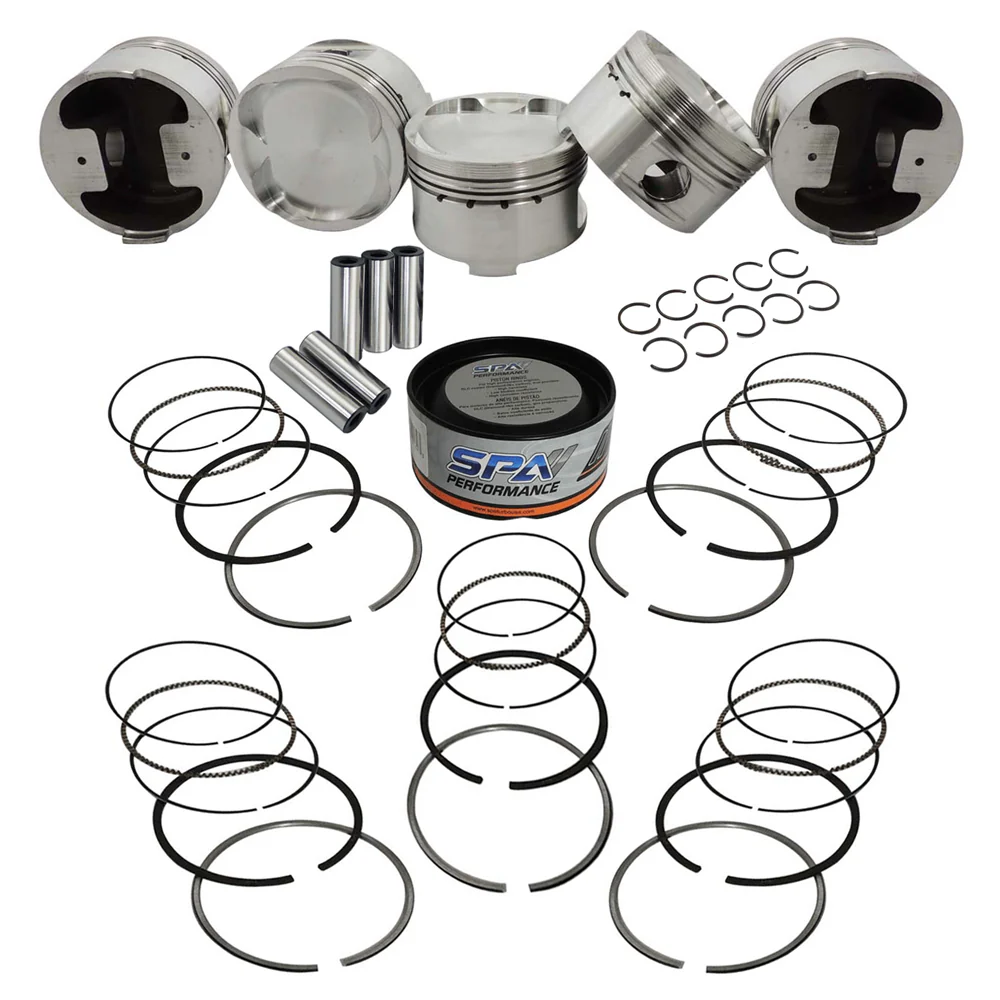 SPA TURBO Forged piston and rings set 83.5mm + 144mm x 20mm High Performance Basic Connecting Rod Set 7/16" bolt (1100hp) for Fiat/Lancia inline 5cyl 20V - Image 6