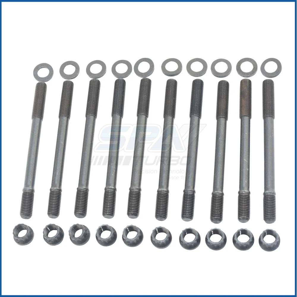 SPA TURBO Forged piston set 82mm 1.8L 20V VW/AUDI + Decompression Head Gasket Spacer - 1.5mm + 136mm head stud set - Image 9