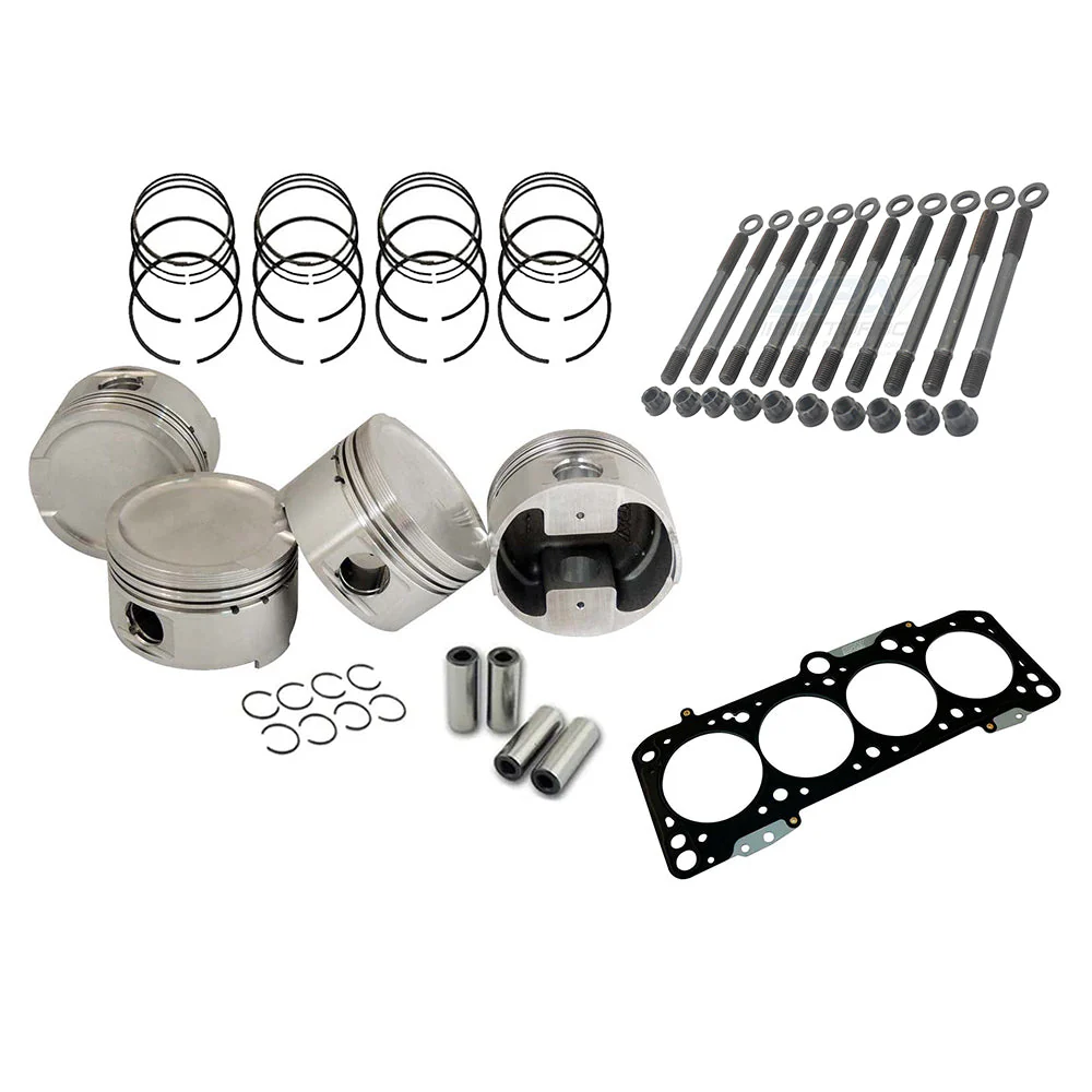 SPA TURBO Forged piston set 83mm 1.8L 20V VW/AUDI + Decompression Head Gasket Spacer - 1.5mm + 136mm Head stud set
