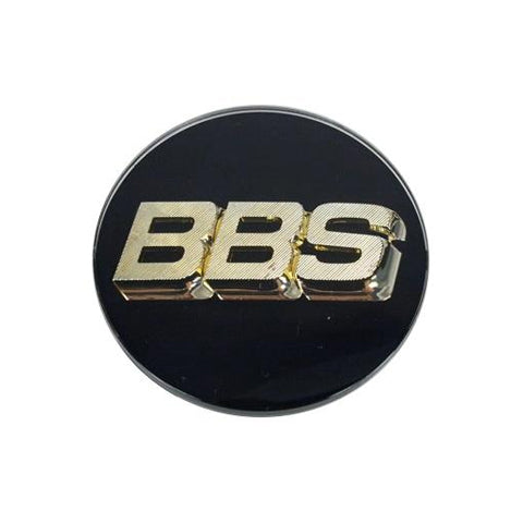 Genuine BBS CH / CH-R / CK / RX-II / COVZ033 Logo Caps (Black/Gold)