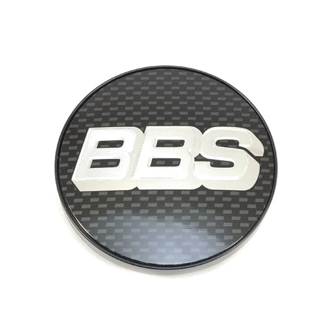 Genuine BBS CH / CH-R / CK / RX-II / COVZ033 Logo Caps (Carbon/Silver)