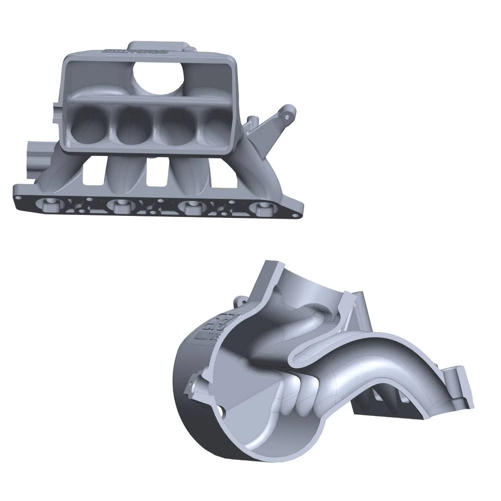 SPA TURBO HIGH FLOW INTAKE MANIFOLD OPEL / VAUXHALL / CHEVY EURO ASTRA ZAFIRA VXR GSi VX220 Z20LEH Z20LET Z20LER - BLACK - Image 6