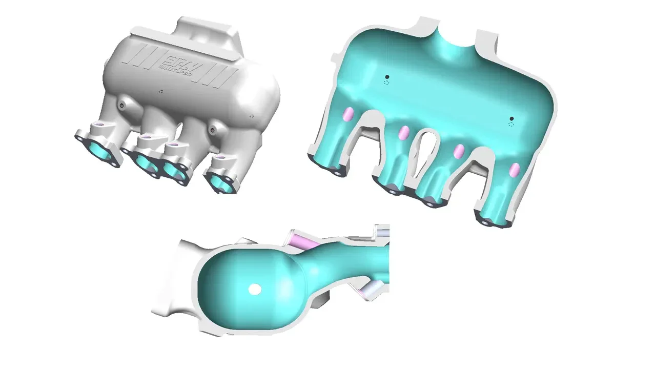 SPA TURBO INTAKE MANIFOLD VW 8V CROSS FLOW LONGITUDINAL - 8 INJECTORS - WITHOUT BOLT HOLES - Image 10