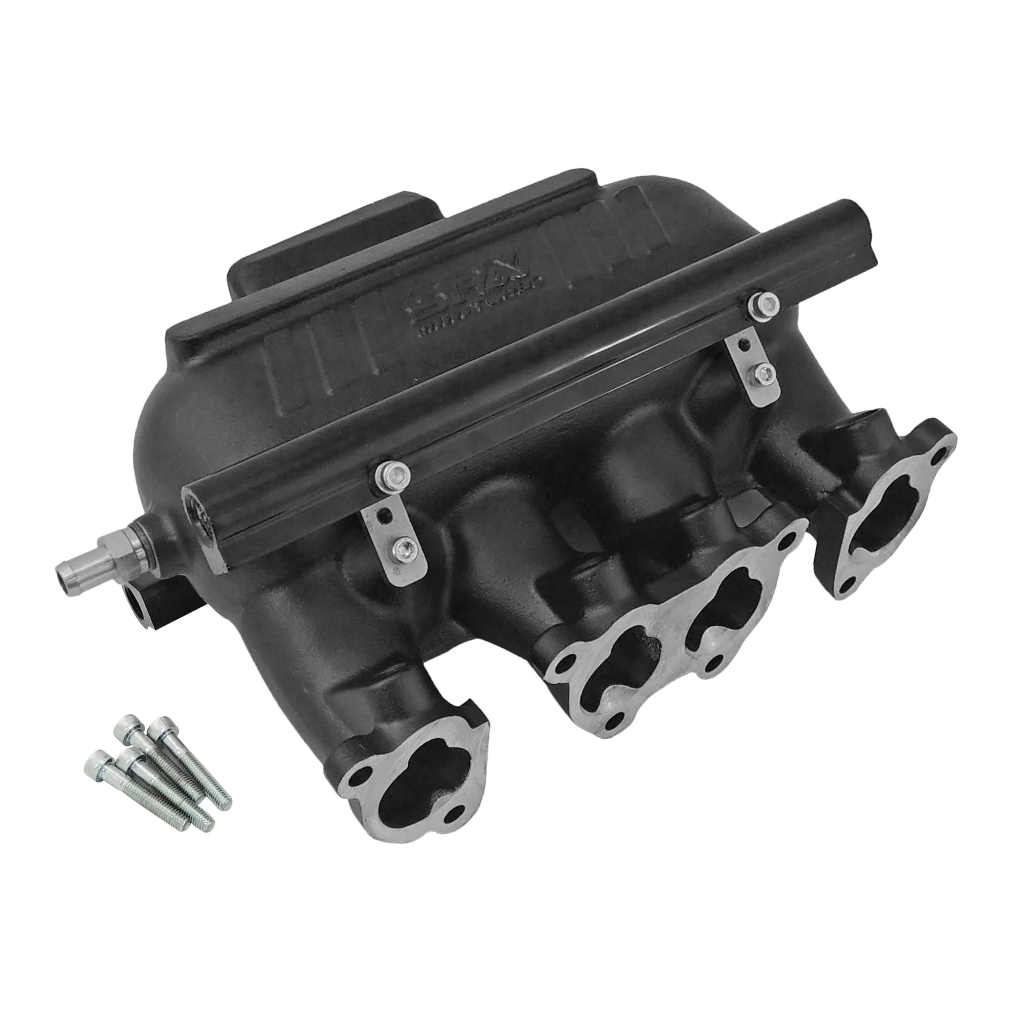 SPA TURBO INTAKE MANIFOLD VW 8V CROSS FLOW LONGITUDINAL - 8 INJECTORS - WITHOUT BOLT HOLES - BLACK