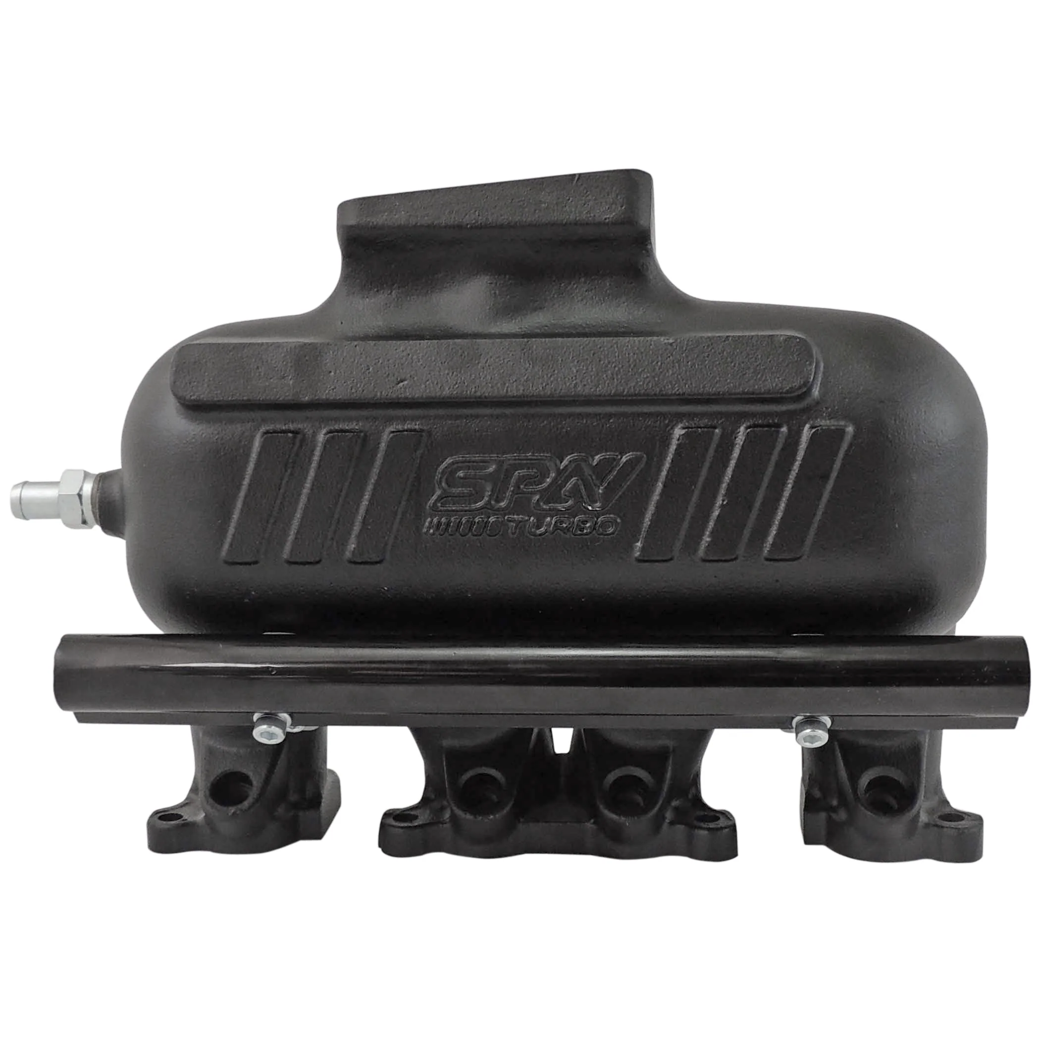 SPA TURBO INTAKE MANIFOLD VW 8V CROSS FLOW LONGITUDINAL - 8 INJECTORS - WITHOUT BOLT HOLES - BLACK - Image 3
