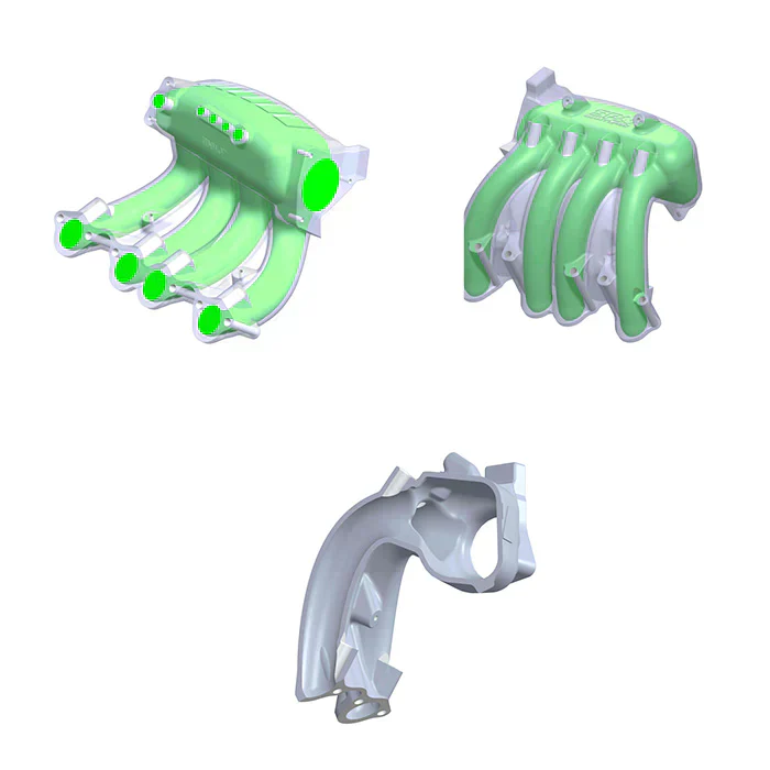 SPA TURBO INTAKE MANIFOLD VW 8V LONGITUDINAL - 4 INJECTORS BLACK - Image 9