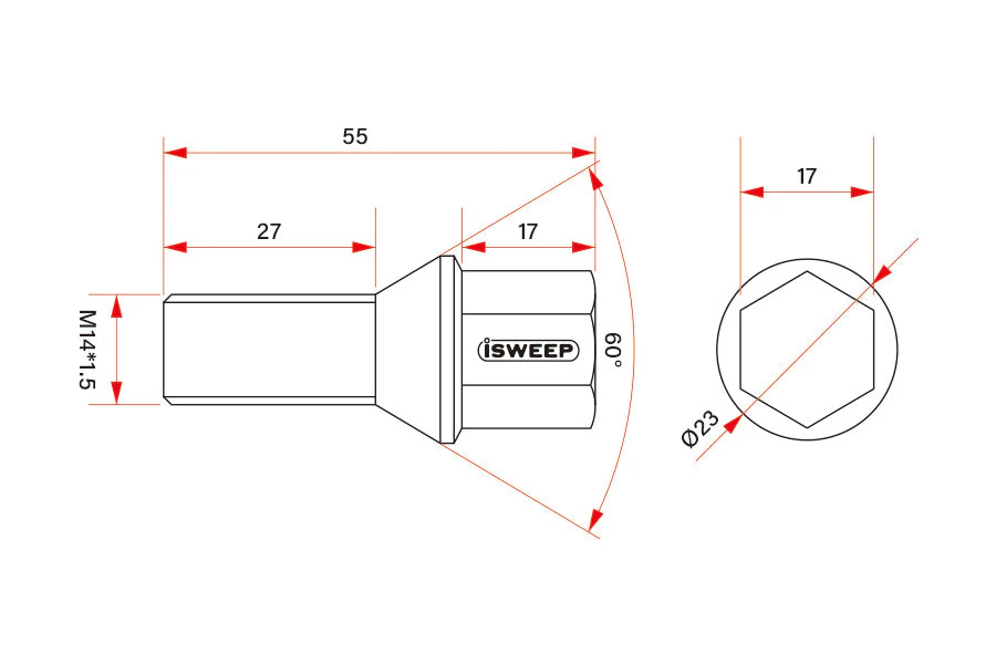 iSWEEP Titanium Wheel Lug Bolts - Image 10