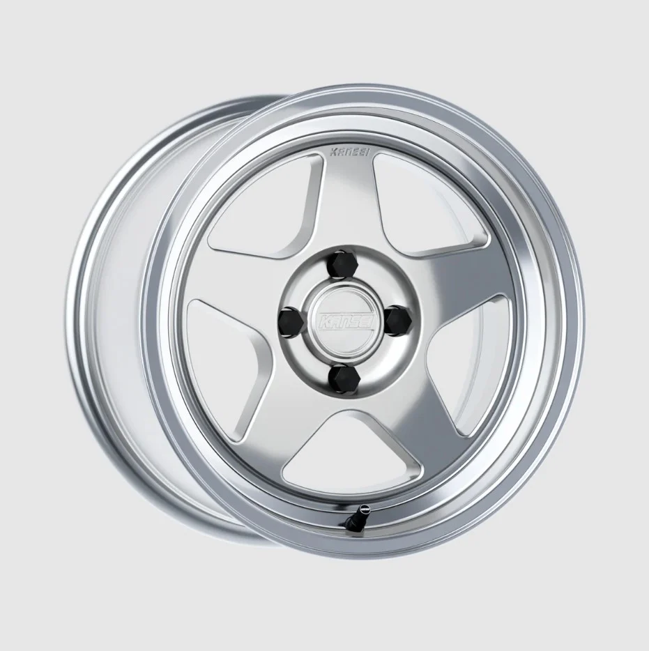 Kansei K12H KNP 15x7in / 4x100 BP / 25mm Offset / 73.1mm Bore - Hyper Silver Wheel