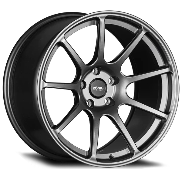 Konig Forged F5R 18x10 5x120 ET40 Ash Silver Wheel (Knurled Bead)