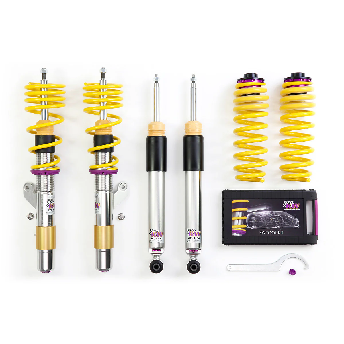 KW Coilover Kit V3 Jetta VI TDI; Sedan (Solid Rear Axle)