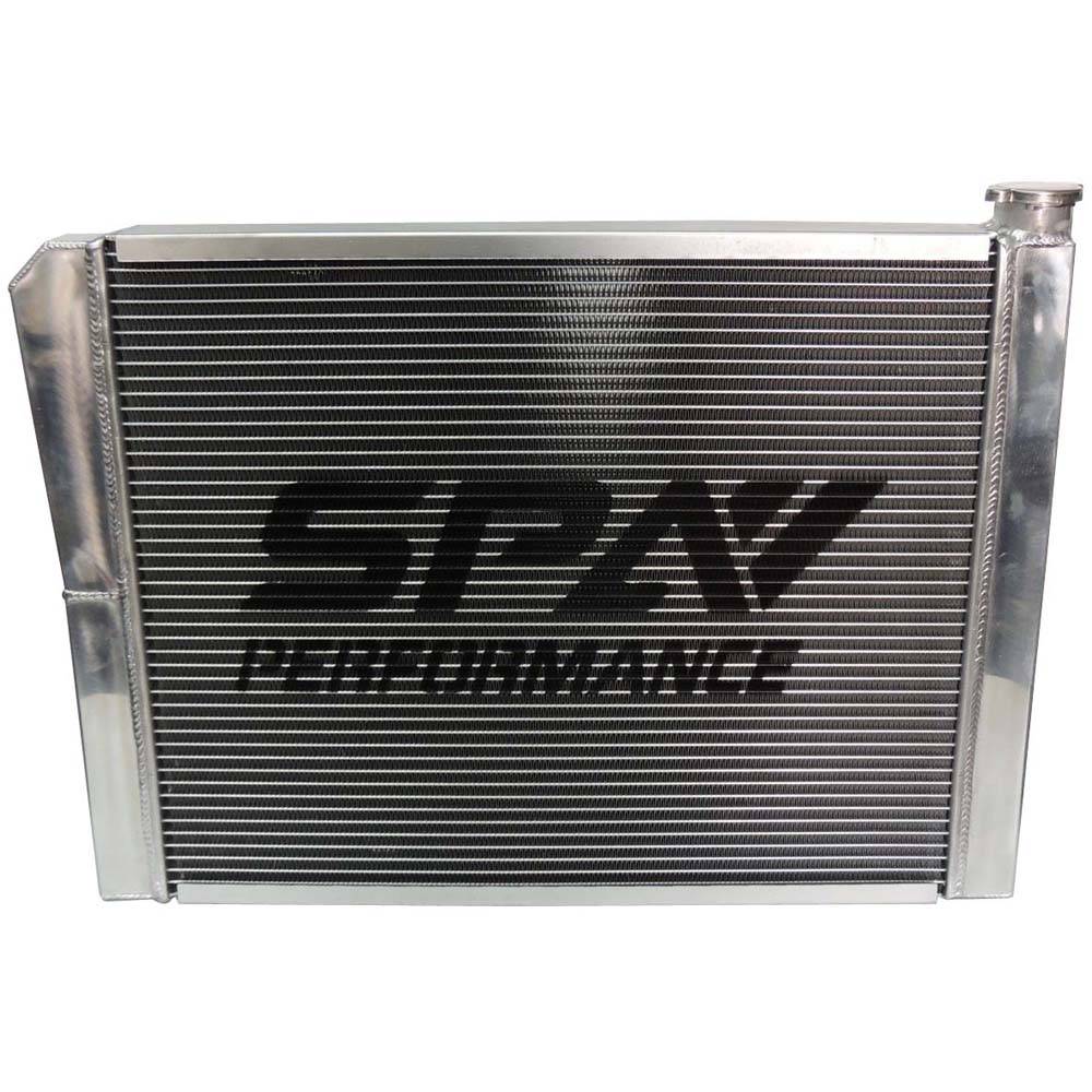 SPA TURBO Lightweight Late Model Radiator - Double Pass - 26.8" x 19.6" + Power Steering Tank Firewall Mount (Right Inlet) - Black Cap - Image 12